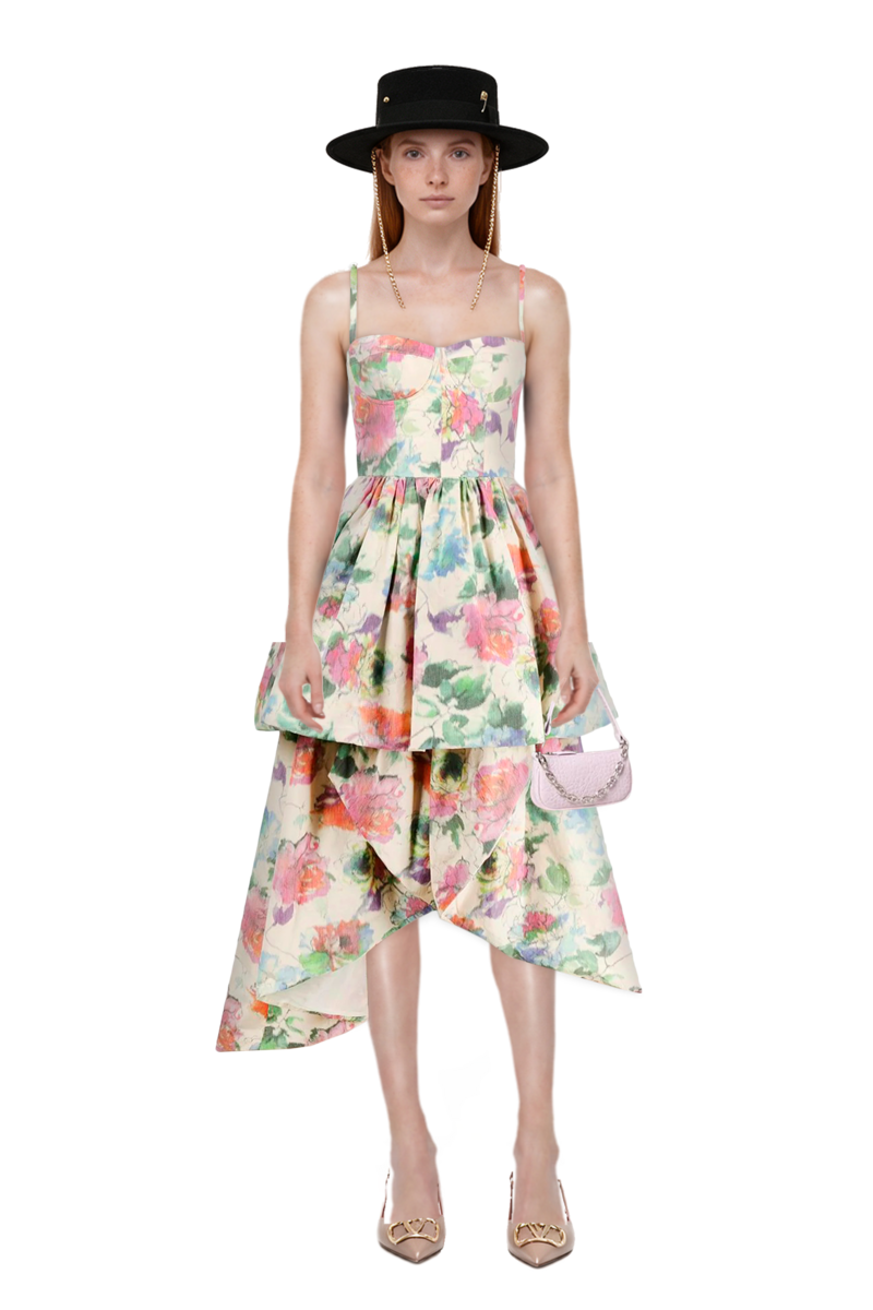 Outfit vlogo signature slingback pumps and pinko sundress