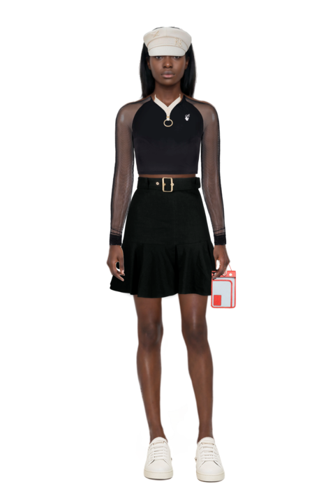 Outfit 23 top and pinko skirt
