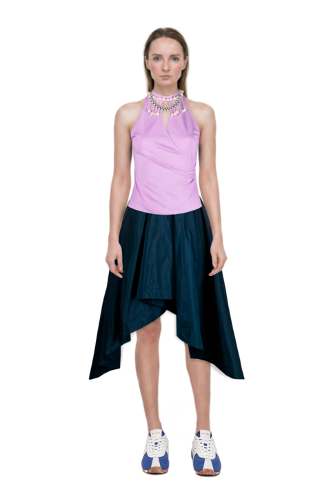Outfit the 400 bleecker runner sneakers and pinko skirt