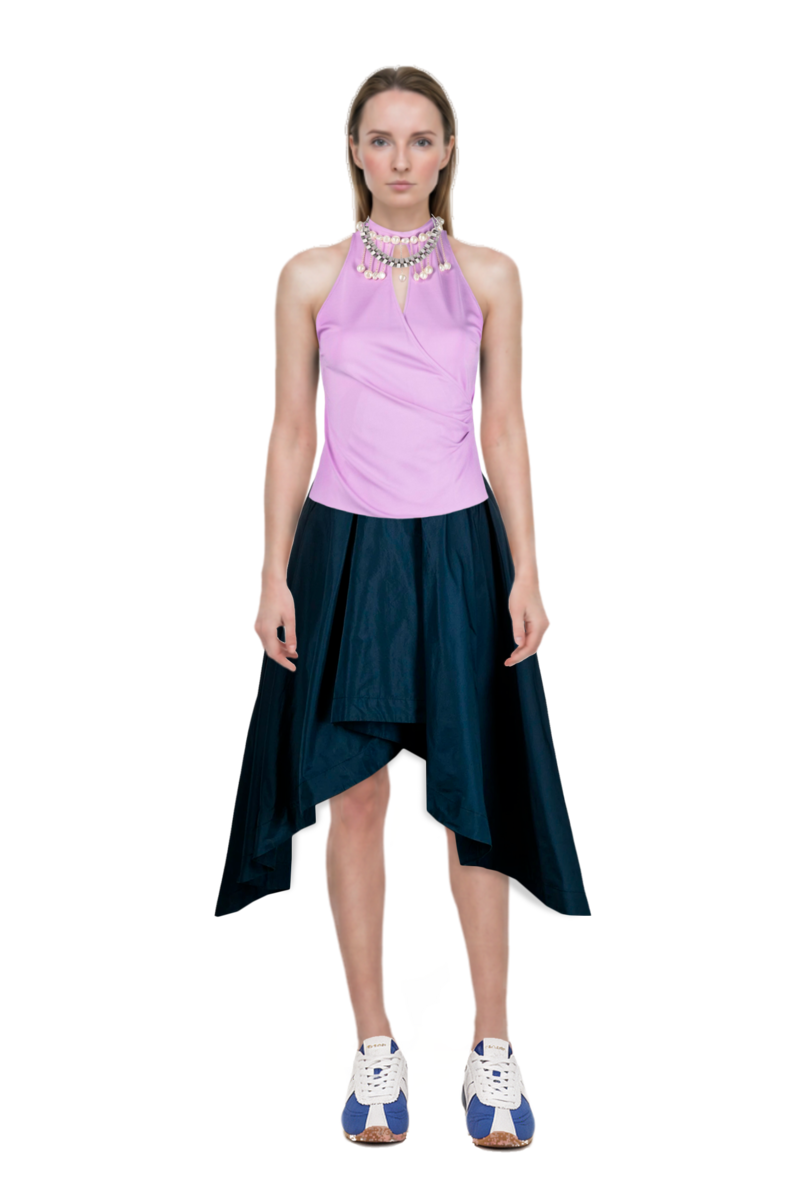 Outfit the 400 bleecker runner sneakers and pinko skirt