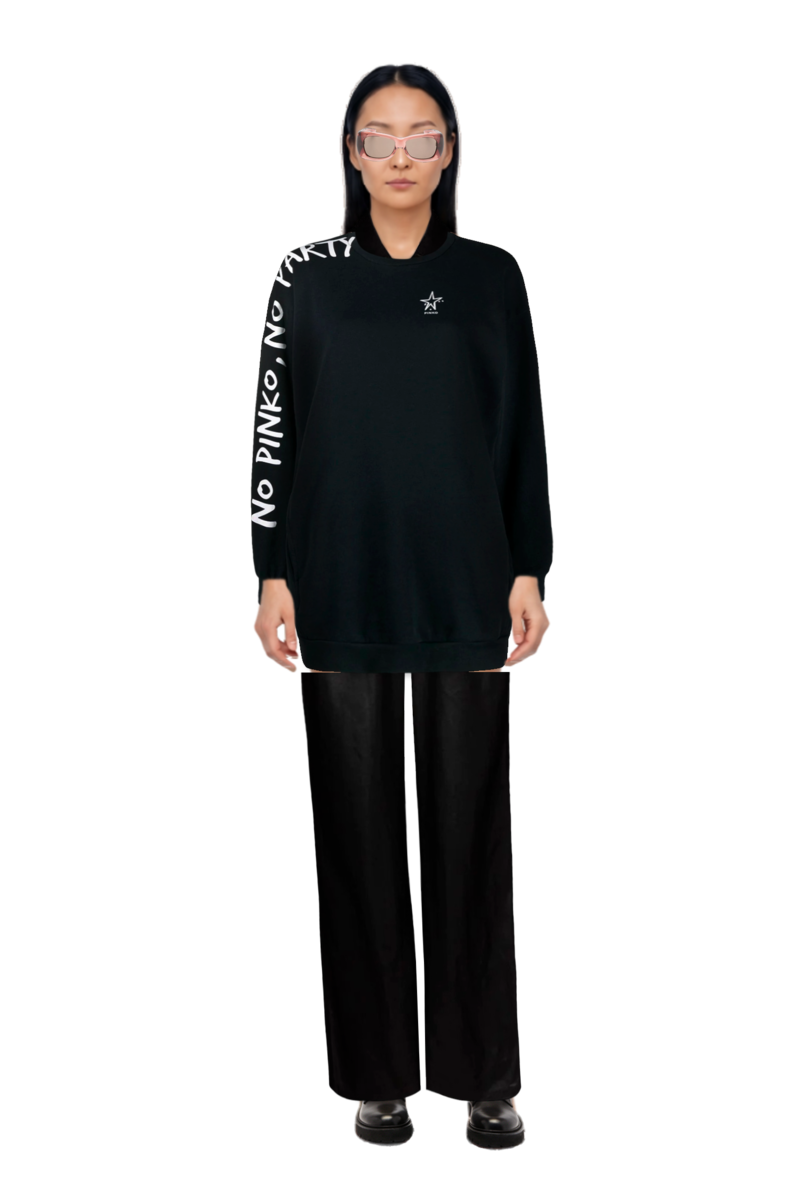 Outfit howl rectangle-frame sunglasses and pinko sweatshirt
