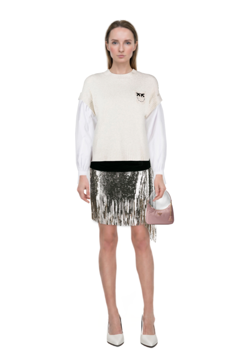 Outfit mini re-edition 2005 re-nylon and saffiano bag and fame leather pumps