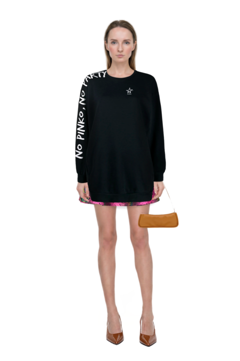 Outfit looong m shoulder bag and striped logo-patch tank top