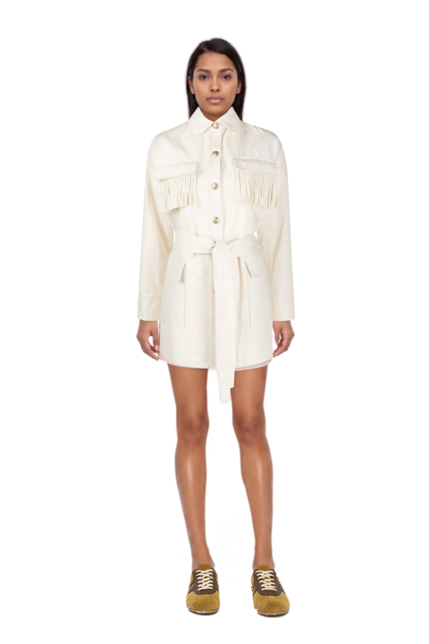Outfit nylon shorts and suede sneakers