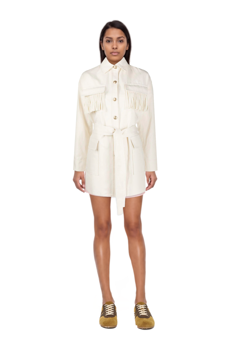Outfit nylon shorts and suede sneakers