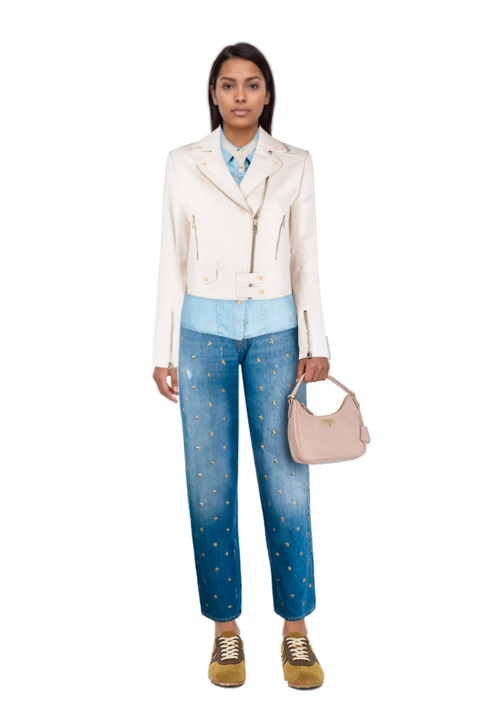 Outfit suede sneakers and re-edition 2005 nubuck and saffiano leather mini-bag