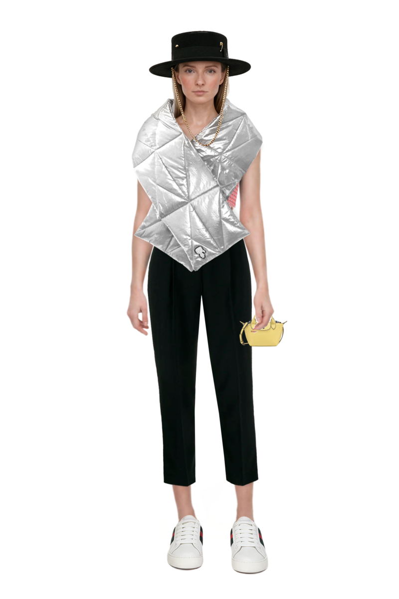 Outfit pinko top and le pliage xtra xs handbag