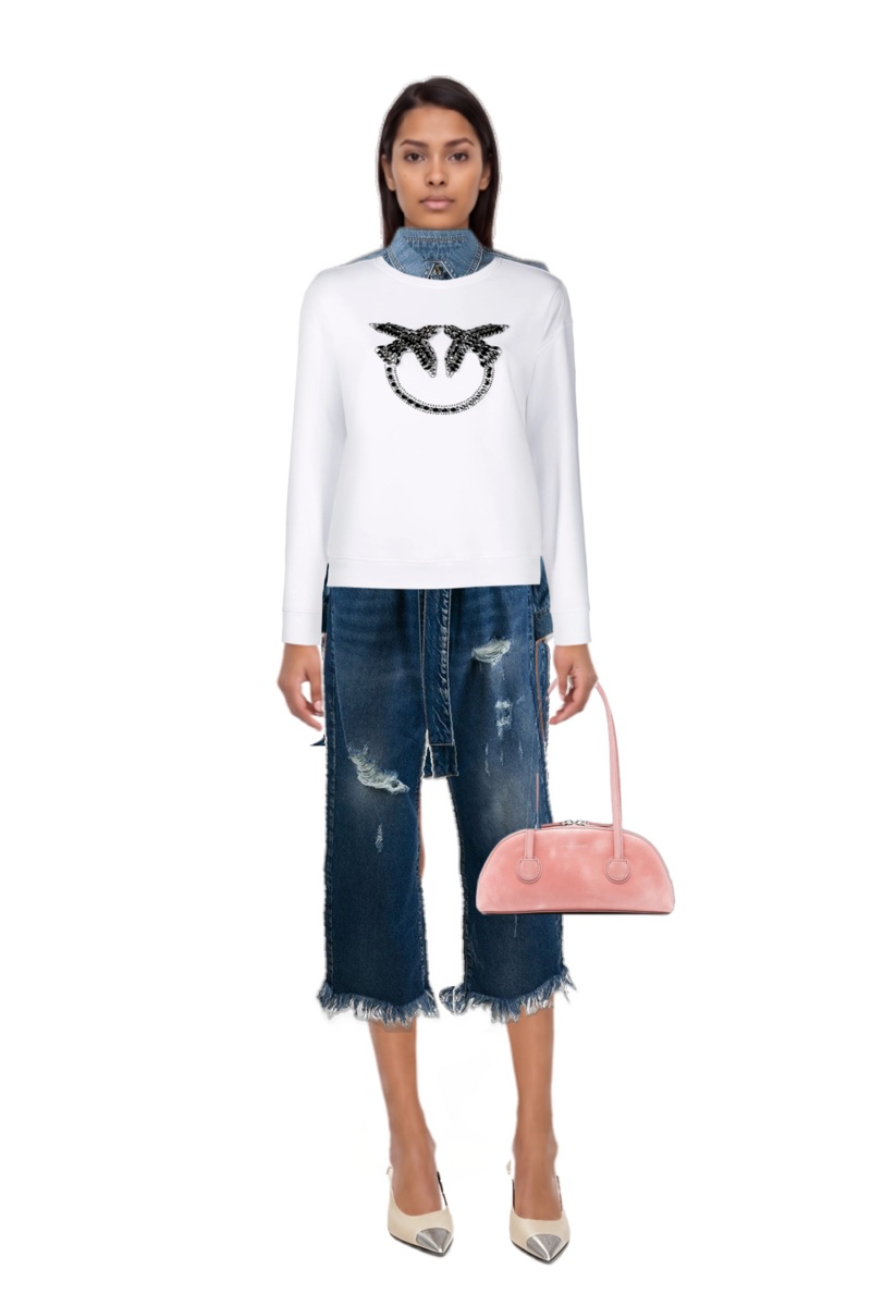 Outfit bessette leather tote bag and cassandre-plaque pumps