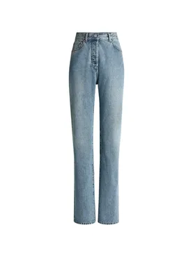 Balmain straight-leg faded denim jeans