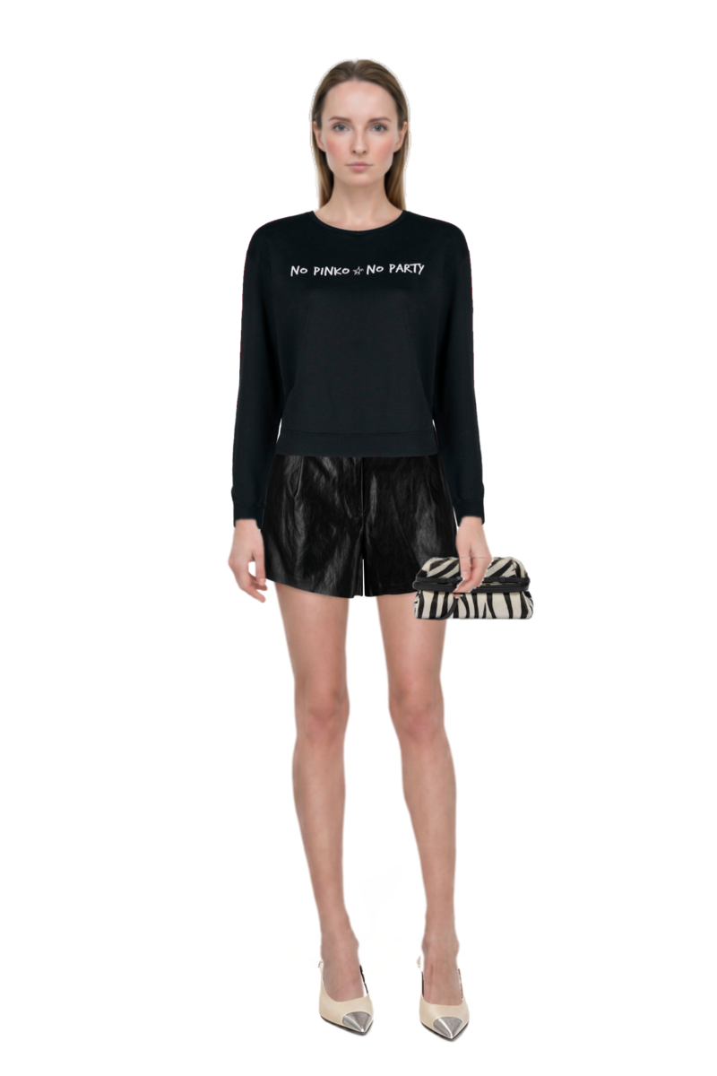 Outfit cassandre-plaque pumps and zebra-print leather clutch bag