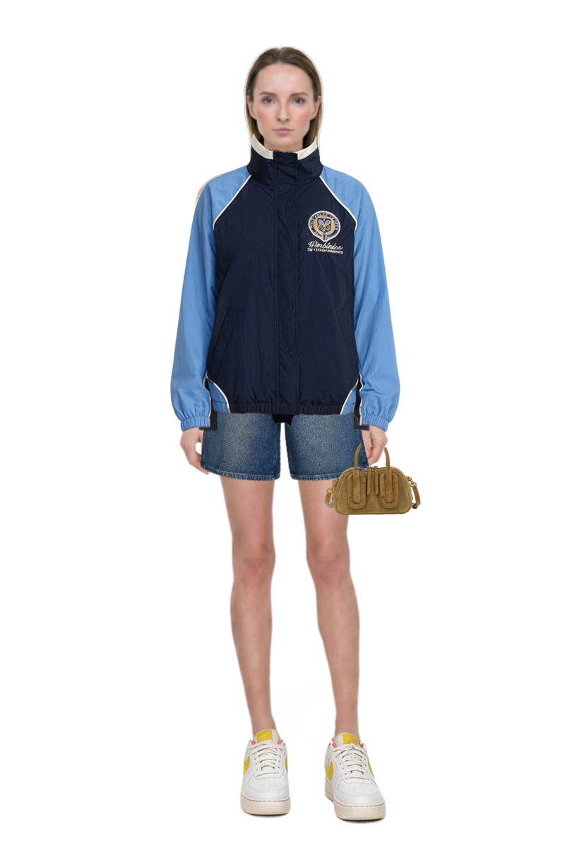 Outfit babe top-handle in suede and donnola denim bermuda shorts