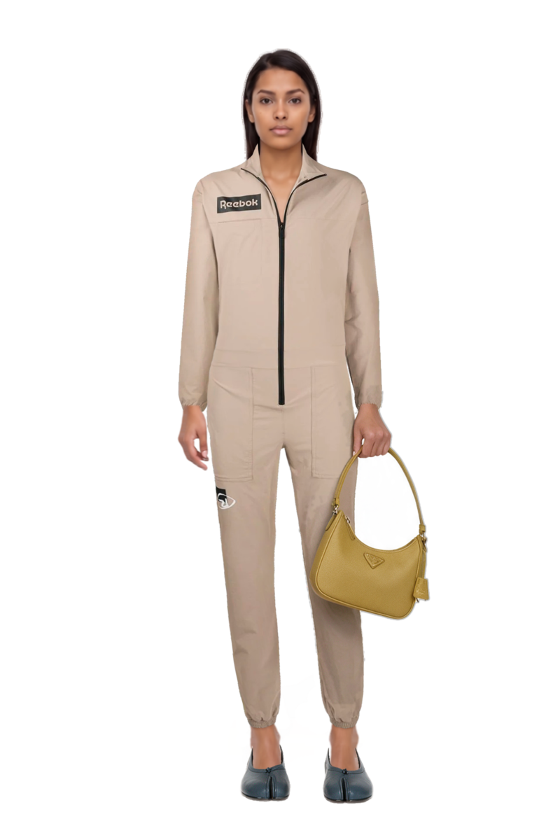 Outfit re-edition 2005 saffiano leather mini-bag and tabi ballet flats
