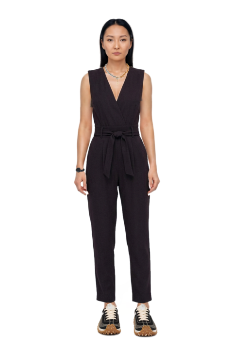 Outfit mesh mirage sneakers and pinko jumpsuit