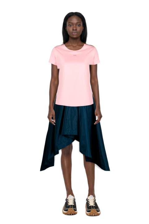 Outfit mesh mirage sneakers and pinko skirt