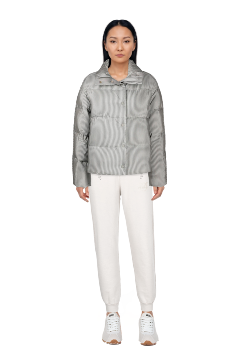 Outfit plume mesh fabric sneakers and pinko top