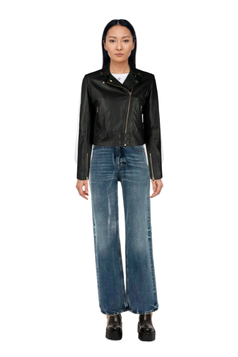 Outfit cotton jeans and pinko sweatshirt
