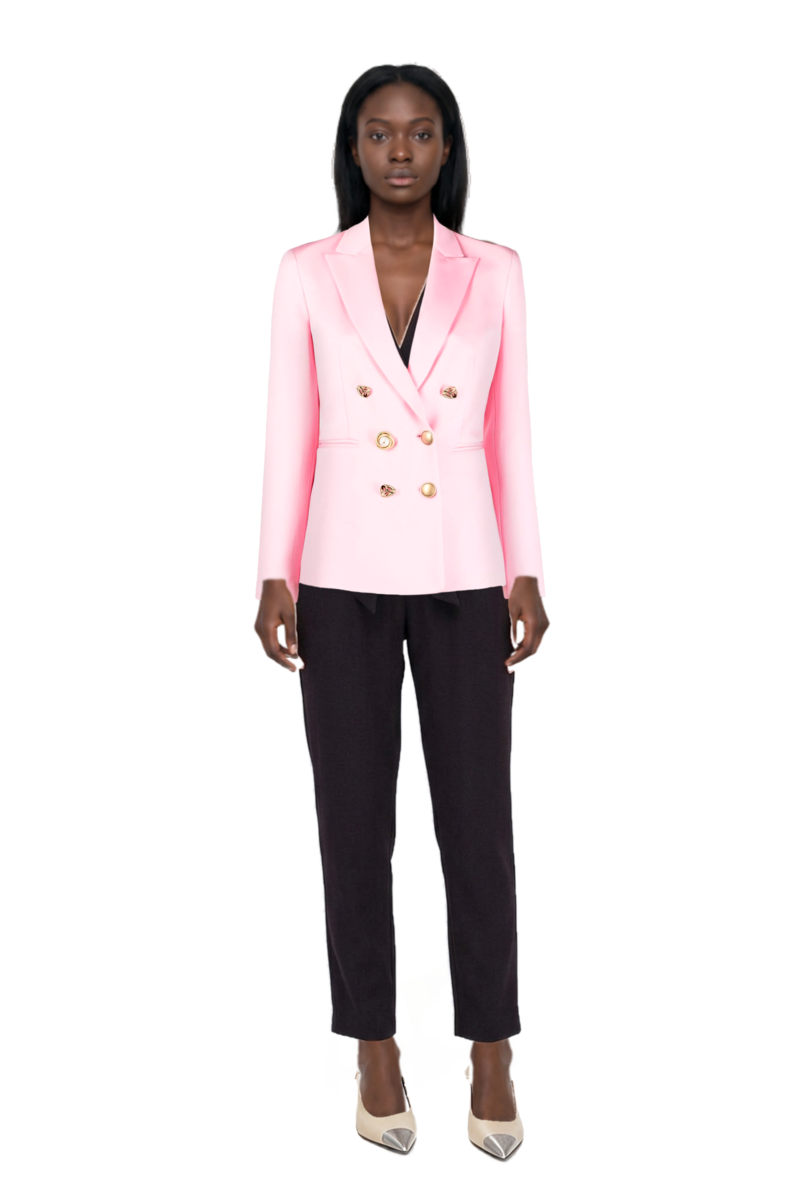 Outfit cassandre-plaque pumps and pinko blazer