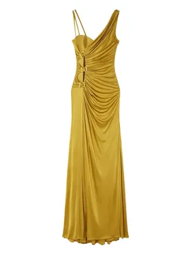 Versace ruched evening gown