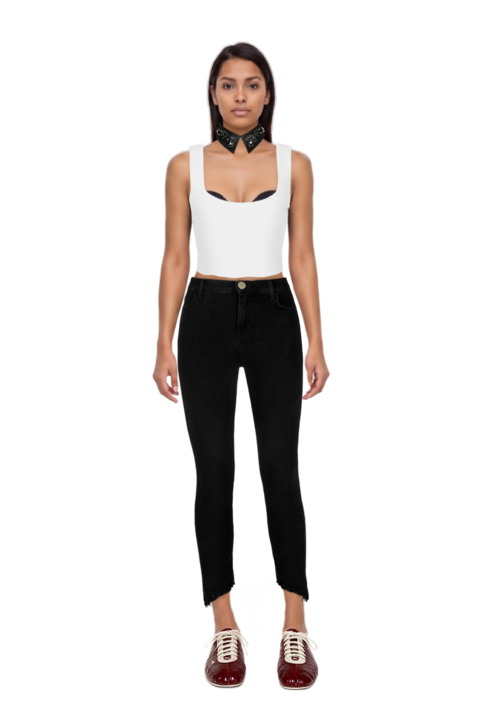 Outfit leren leather ballerina sneakers and pinko necklace
