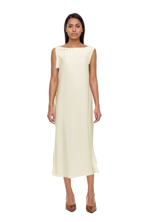 Outfit mila button-detail kaftan and 80mm vrushali pumps
