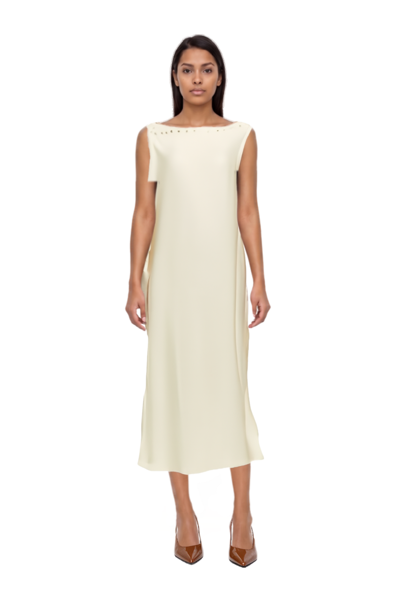 Outfit mila button-detail kaftan and 80mm vrushali pumps