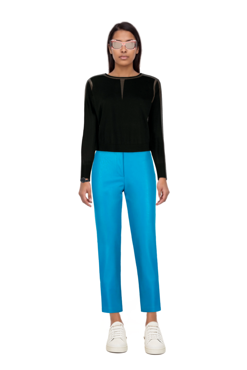 Outfit pinko sweater and howl rectangle-frame sunglasses
