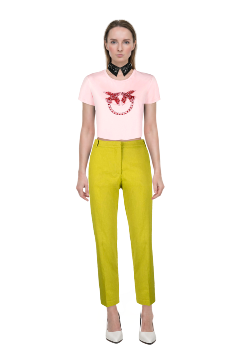 Outfit pinko trousers and fame leather pumps