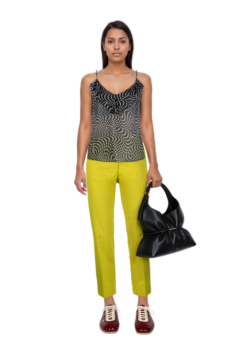 Outfit sphynx medium bag in smooth leather and leren leather ballerina sneakers