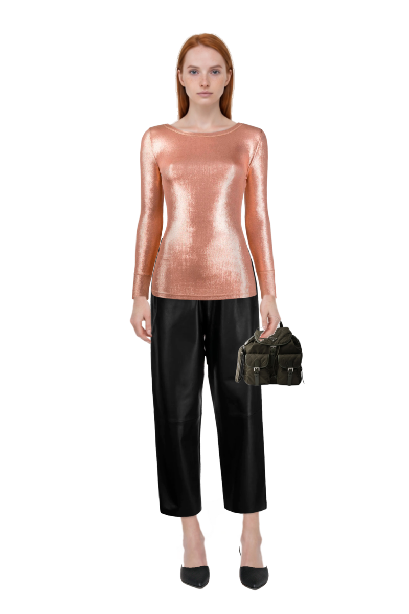 Outfit medium quilted re-nylon backpack with saffiano leather trim and le cœur pointed-toe mules