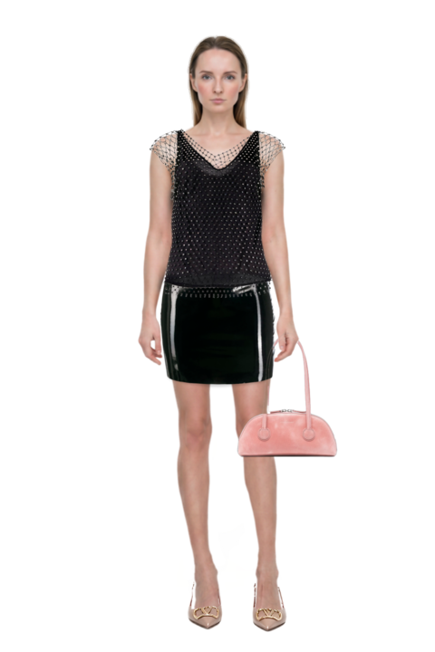 Outfit bessette leather tote bag and vlogo signature slingback pumps