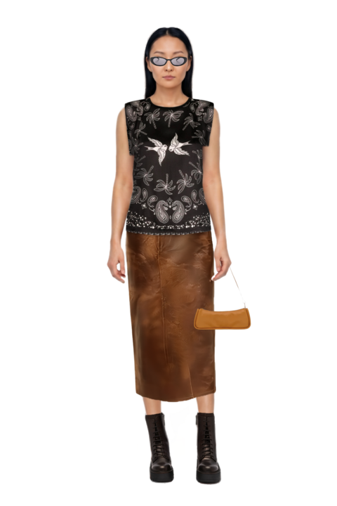 Outfit looong m shoulder bag and cat-eye sunglasses