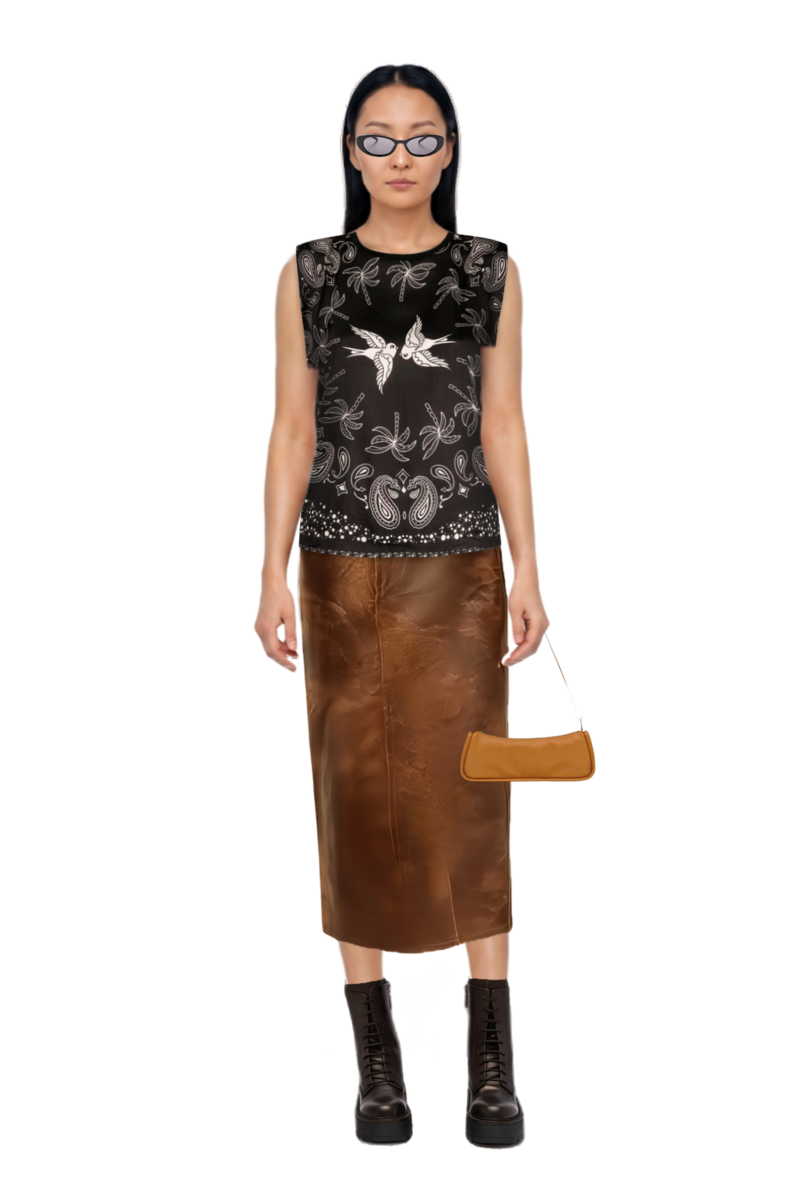 Outfit looong m shoulder bag and cat-eye sunglasses