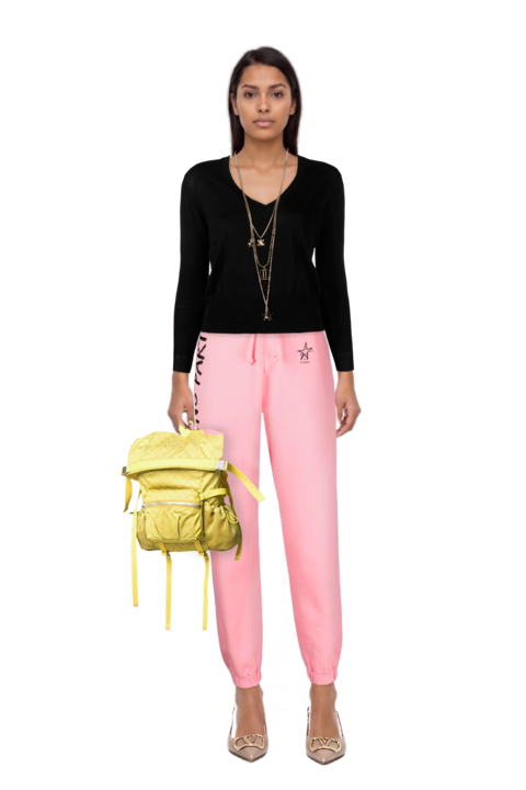 Outfit pinko trouser belt and vlogo signature slingback pumps