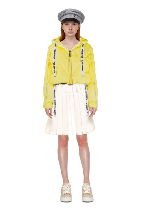 Outfit denim mini dress and 23 windbreaker