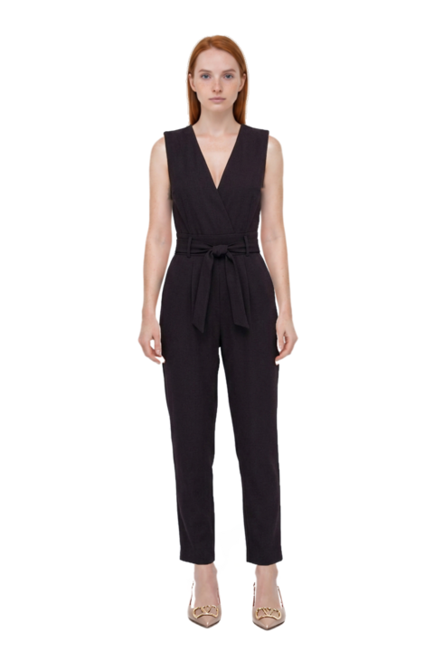 Outfit vlogo signature slingback pumps and pinko jumpsuit