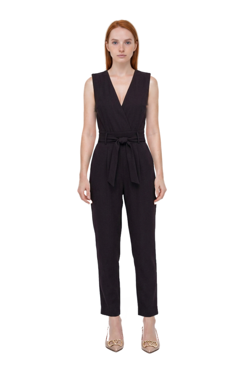 Outfit vlogo signature slingback pumps and pinko jumpsuit