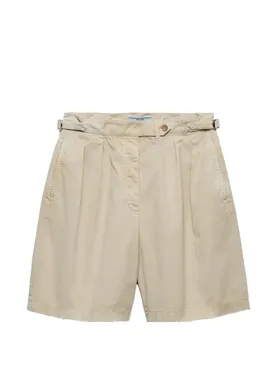 Prada garment-dyed old gabardine shorts