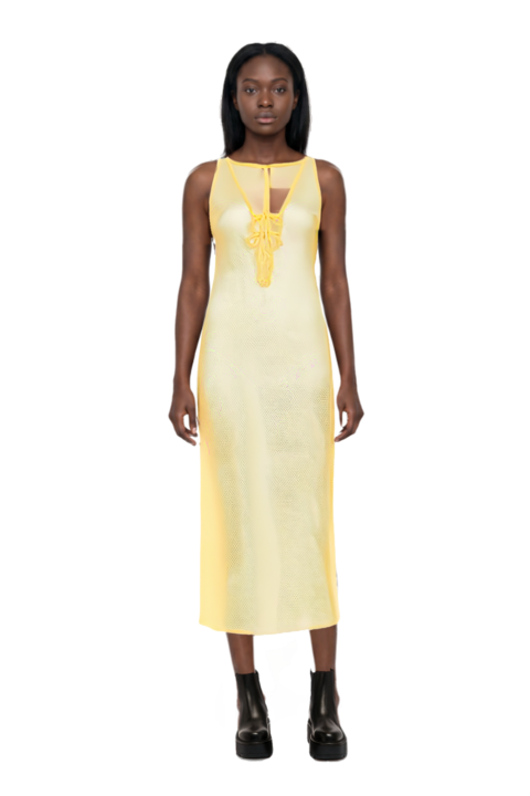 Outfit signature crochet beach dress and 23 ankle boots