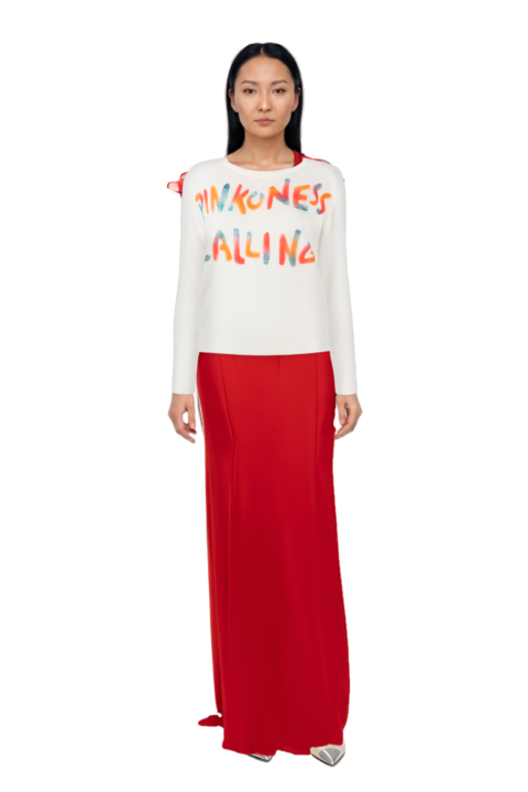 Outfit cassandre-plaque pumps and glamorous evening gown