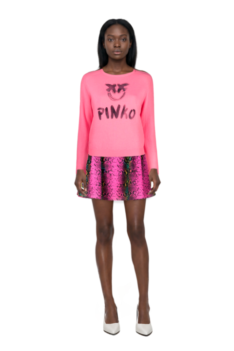 Outfit fame leather pumps and pinko sweater