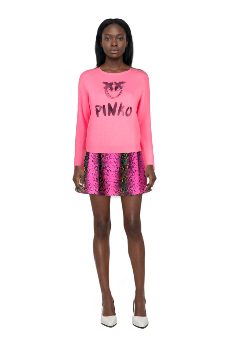 Outfit fame leather pumps and pinko sweater