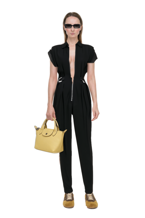 Outfit le pliage xtra xs handbag and suede sneakers