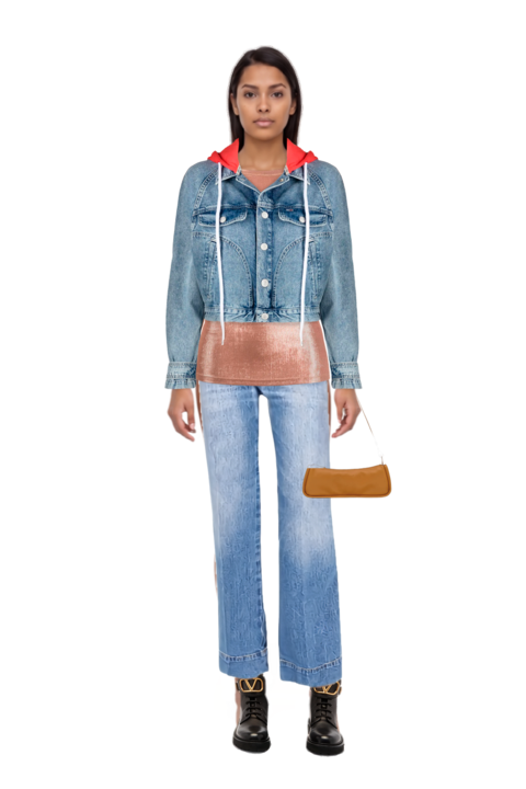 Outfit alina flared jeans and looong m shoulder bag