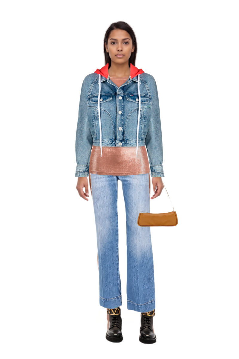 Outfit alina flared jeans and looong m shoulder bag