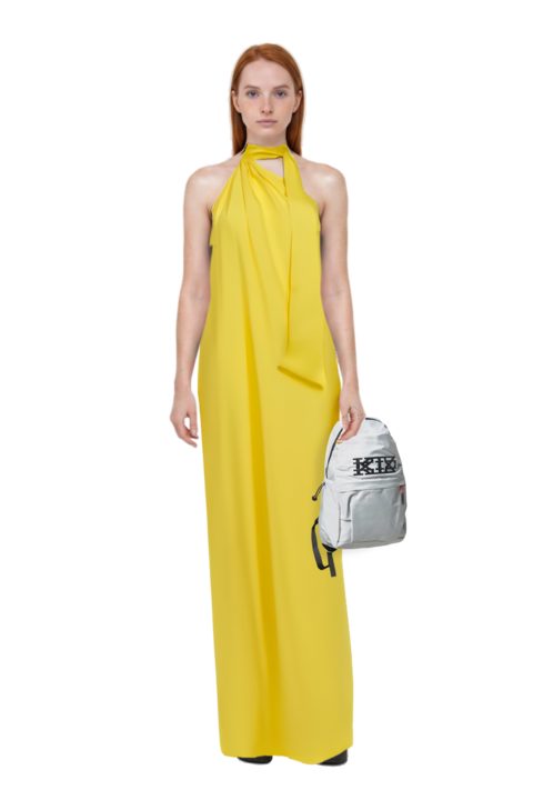 Outfit astor halterneck maxi dress and 23 backpack