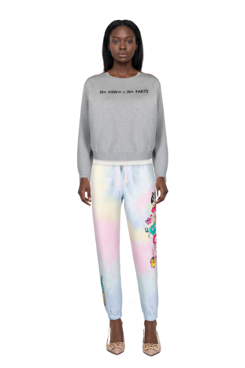 Outfit vlogo signature slingback pumps and pinko sweatshirt