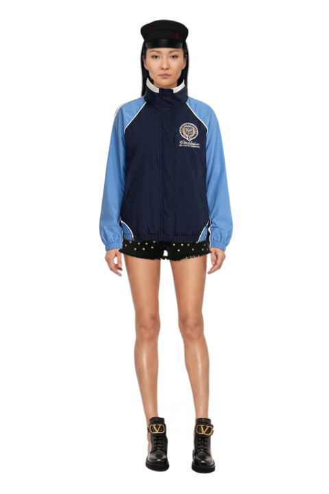 Outfit pinko shorts and wimbledon logo jacket