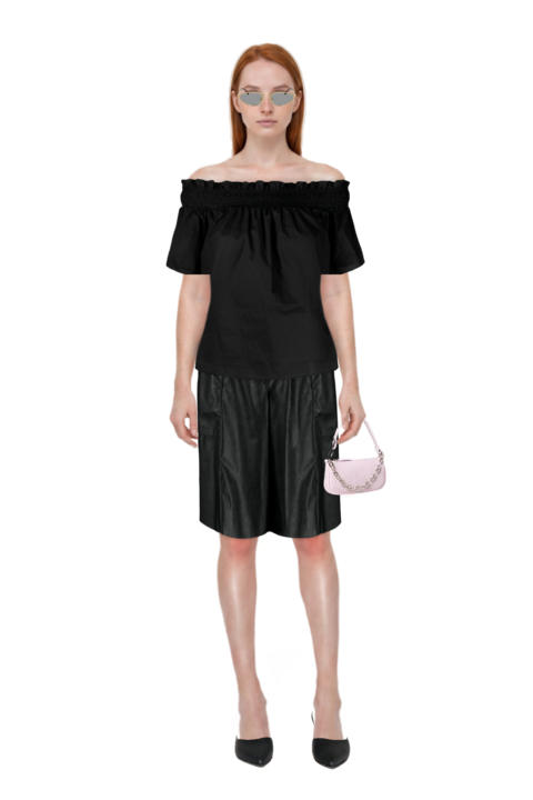 Outfit le cœur pointed-toe mules and oval-frame sunglasses