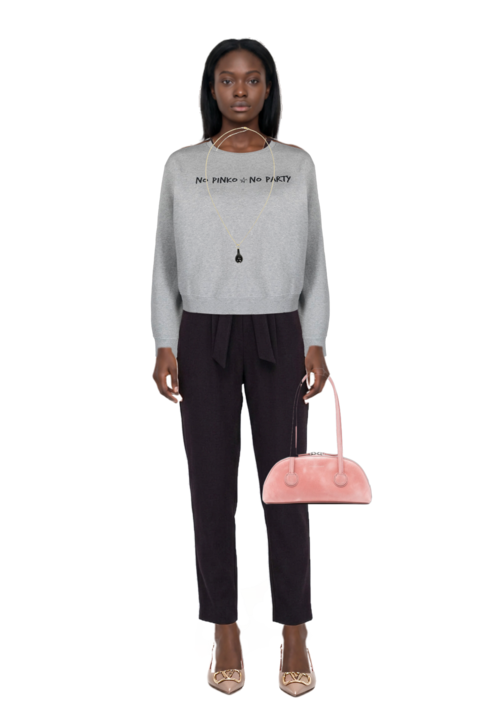 Outfit vlogo signature slingback pumps and drop-pendant necklace