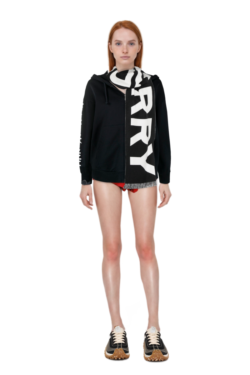 Outfit logo-print cotton shorts and mesh mirage sneakers